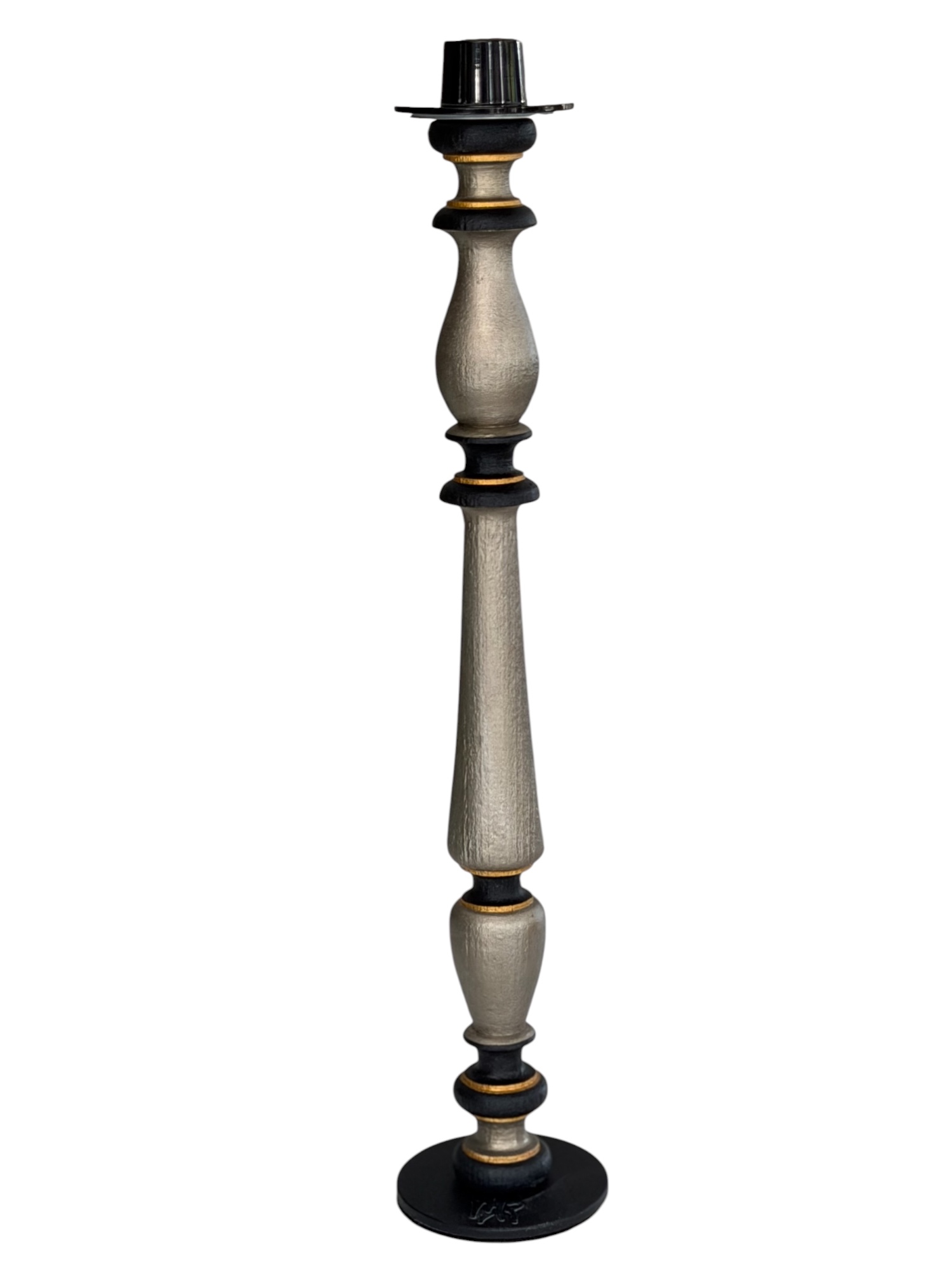 Product Fuseau noir&bronze bougeoir