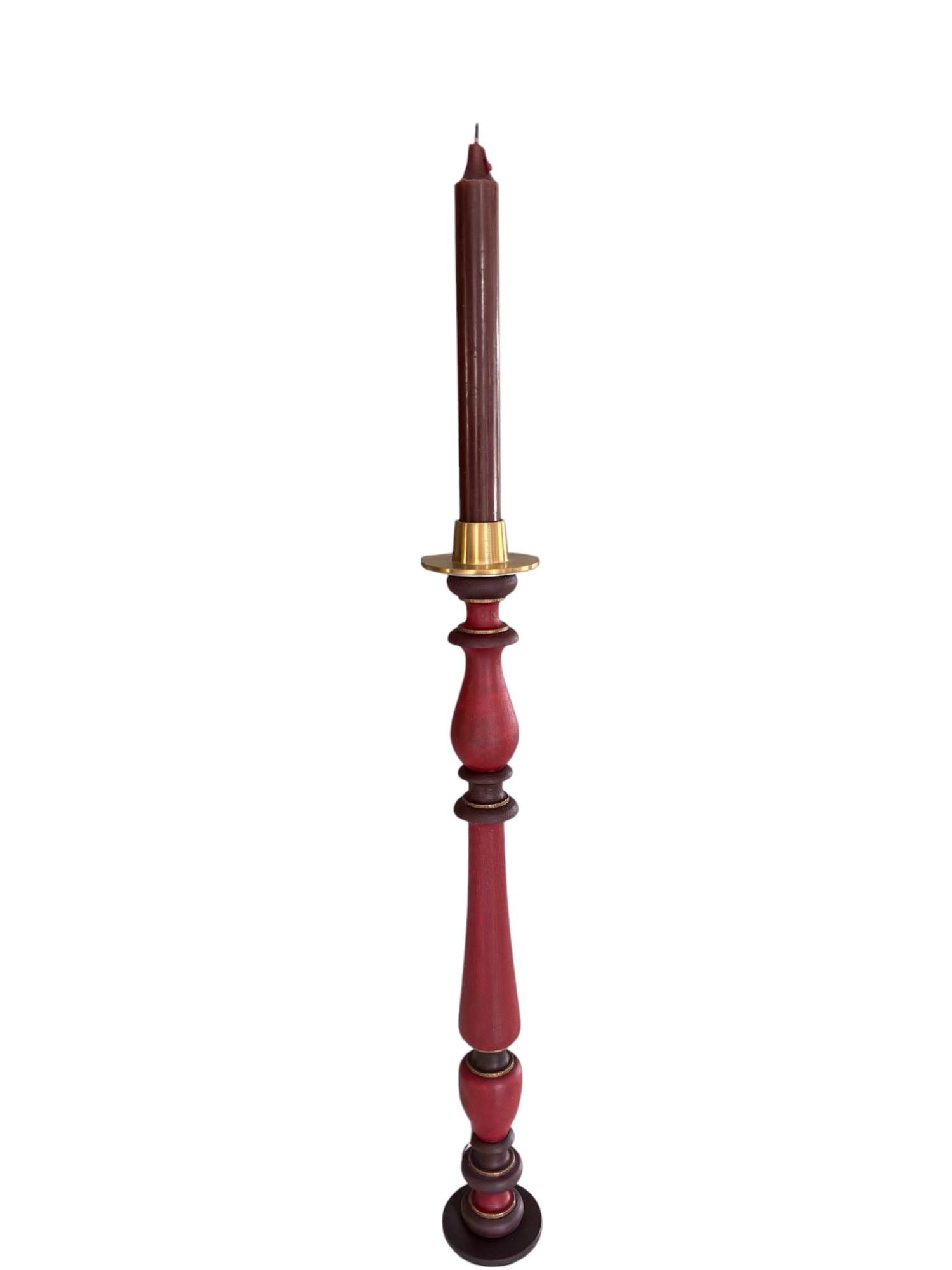 Product Fuseau bougeoir prune