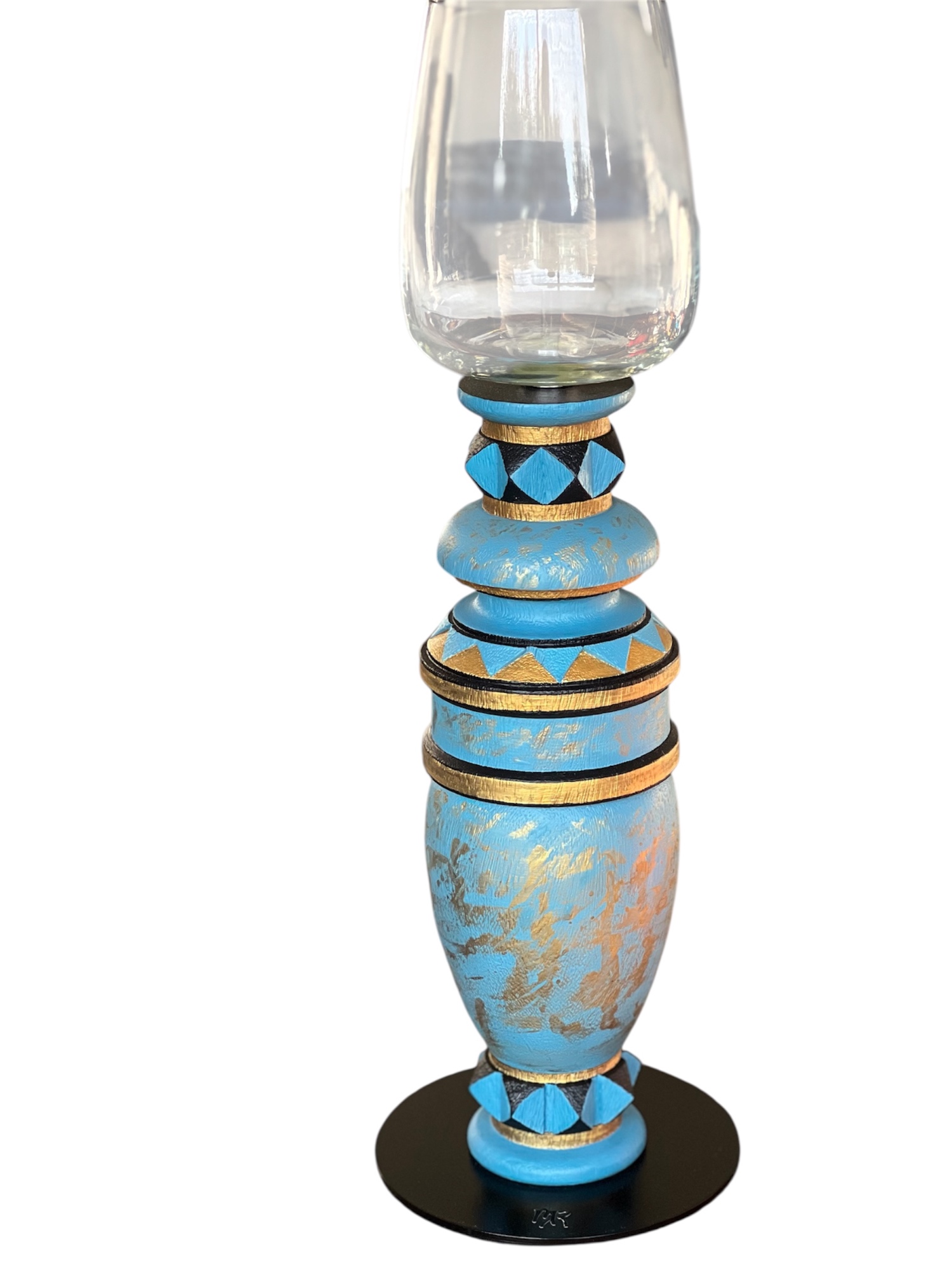Product Bleu antique bougeoir/vase