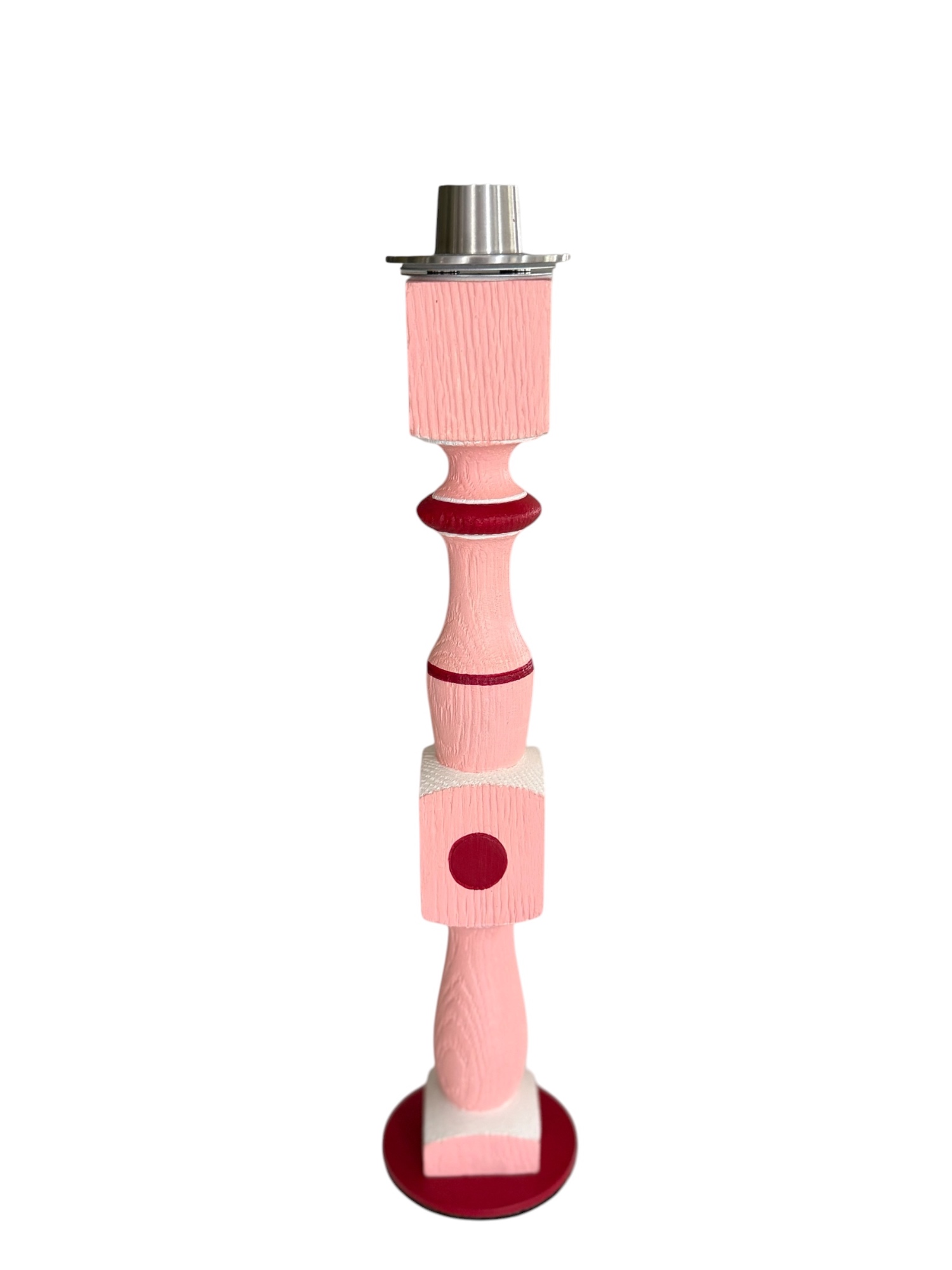 Product Silhouette rose clair&rouge Bougeoir
